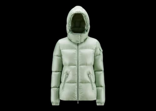 Moncler Women's Fourmine Short Down Jacket Mint Green