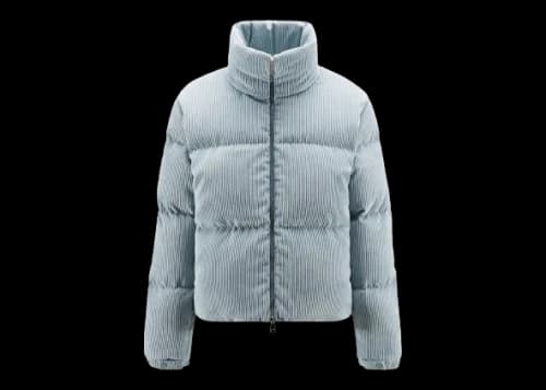 Moncler Antre Short Down Jacket Stone Blue