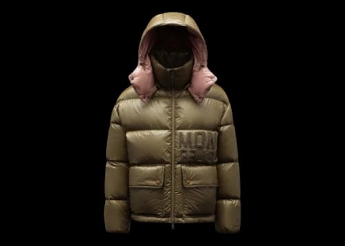 Moncler Women's Abbaye Short Down Jacket Mud Brown