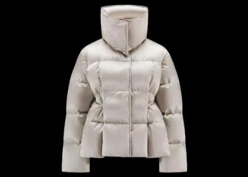 Moncler Coua Short Down Jacket Stone Beige
