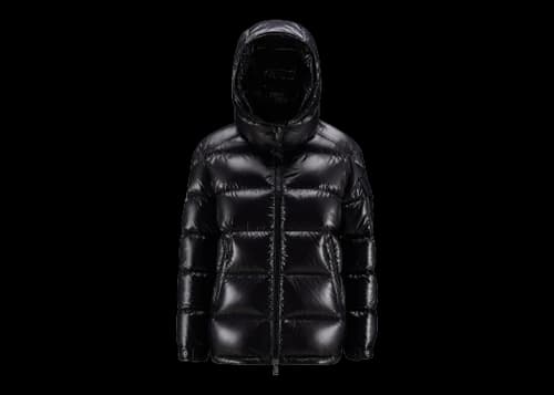 Moncler Women's Maire Short Down Jacket Glossy Black