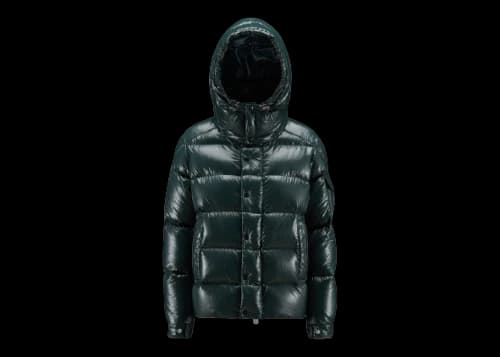 Moncler Women's Maya 70th Anniversary Special Edition Short Down Jacket Forest Green
