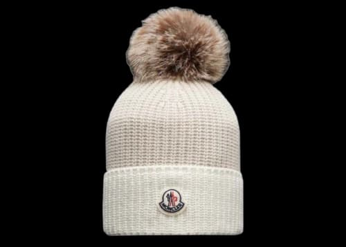 Moncler Pom Pom Beanie Light Beige