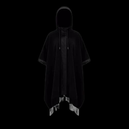 Moncler Wool Cape 'Black'