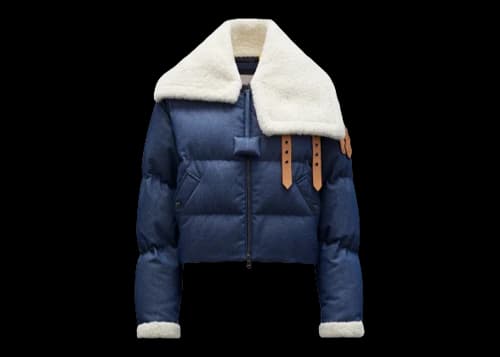 Moncler x JW Anderson Penygarder Oversized Denim Down Jacket Blue