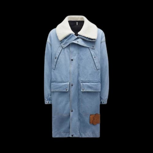 Moncler Genius Muir Denim Long Parka 'Navy'
