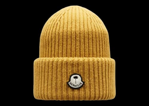 Moncler x Palm Angels Wool Beanie Yellow