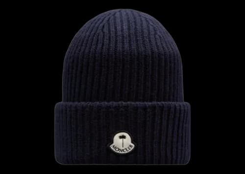 Moncler x Palm Angels Wool Beanie Navy Blue