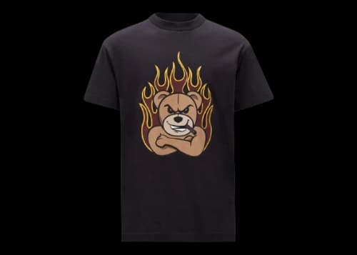 Moncler x Palm Angels Bear Motif T-Shirt Black