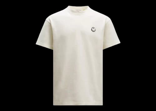 Moncler x Palm Angels Logo T-Shirt Natural White
