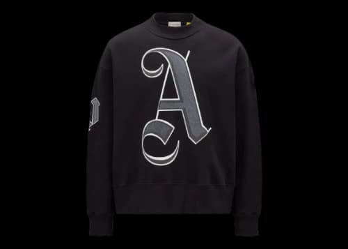 Moncler x Palm Angels Monogram Sweatshirt Black
