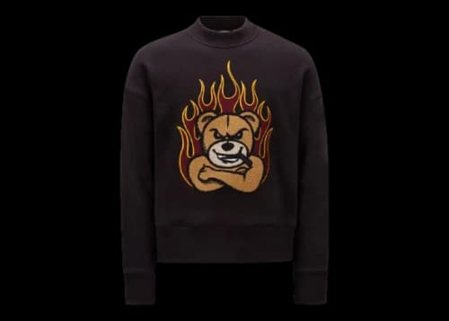 Moncler x Palm Angels Bear Motif Sweatshirt Black