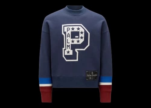 Moncler x Palm Angels Monogram Sweatshirt Sky Blue