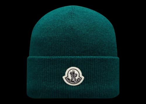 Moncler FRGMT Hiroshi Fujiwara Wool Beanie Dark Green