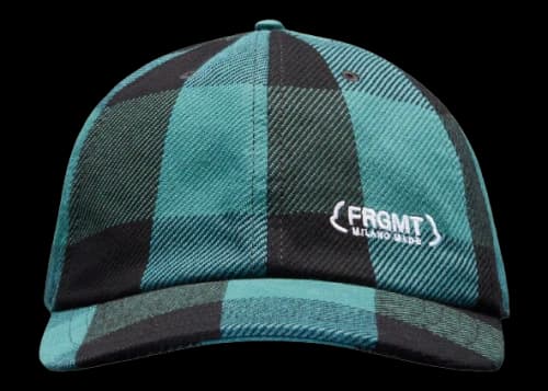 Moncler Hiroshi Fujiwara x Fragment Plaid Baseball Cap Black/Green
