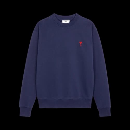 Ami Boxy Fit Sweatshirt 'Navy'
