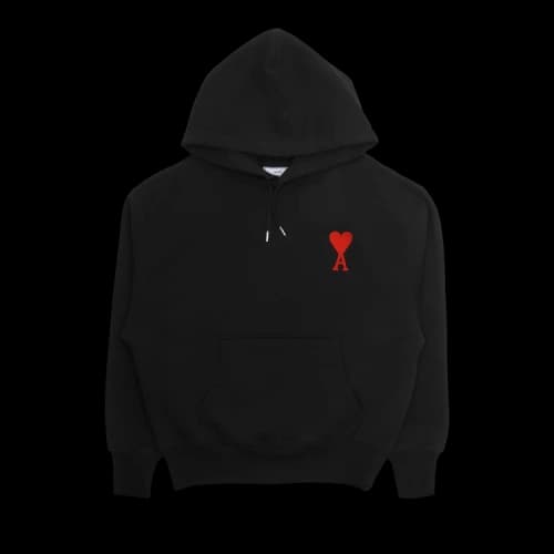 Ami Chain Stitch Hoodie 'Black'