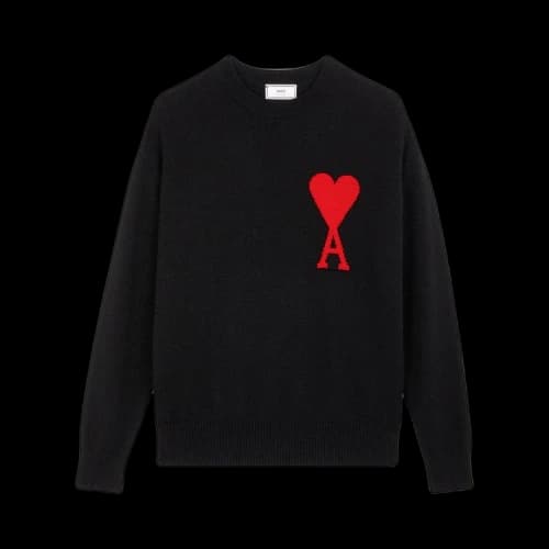 Ami Oversize Crewneck Sweater 'Black'