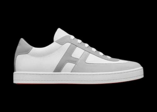 Hermes Boomerang White Grey
