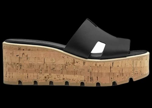 Hermes Eze 30 Sandal Noir