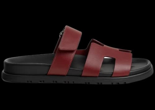 Hermes Chypre Sandal Rouge H Calfskin (Women's)