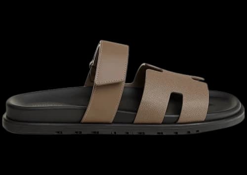 Hermes Chypre Sandal Étoupe Calfskin and Epsom Calfskin