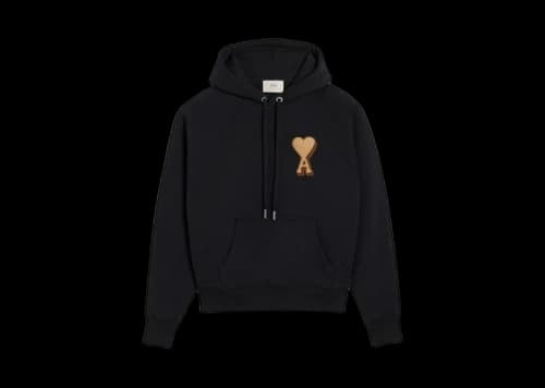 Ami Paris Ami de Coeur Hoodie Black