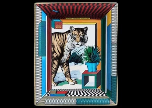 Hermes Change Tray Grand Theatre Nouveau Fauve/Rouge/Bleu