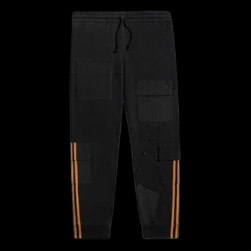 adidas originals x Ivy Park Crossover Cargo Sweatpants Couple Style Black
