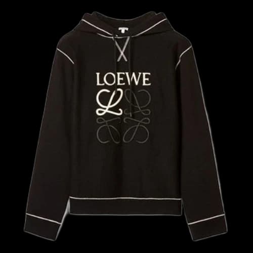 LOEWE Tangram Cotton Embroidery Male Black