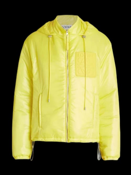 LOEWE Puffer Anagram Polyester Parka Yellow