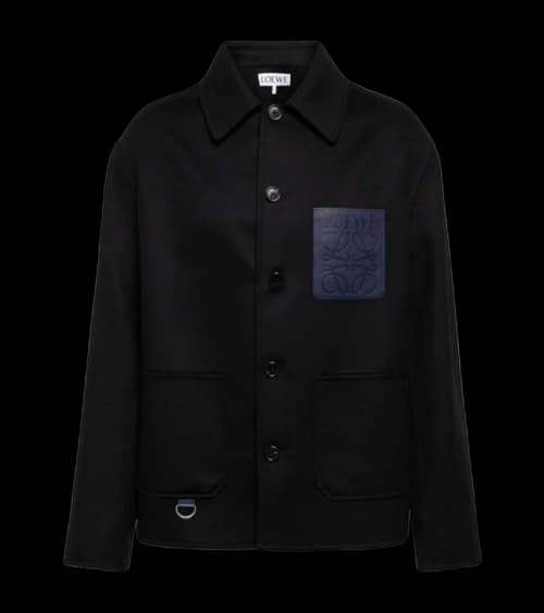 LOEWE Workwear Wool And Cashmere Jacket Black
