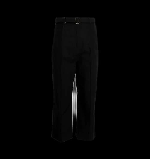 LOEWE Low Crotch Trousers In Cotton Black