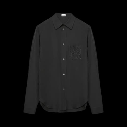 Loewe Anagram Embroidered Shirt 'Black'
