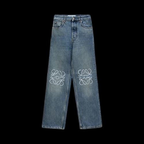Loewe Anagram Baggy Jeans 'Washed Denim'