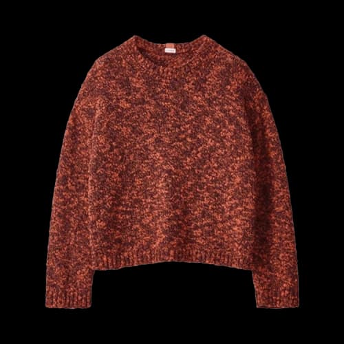 Loewe Crewneck Melange Sweater 'Dark Red'