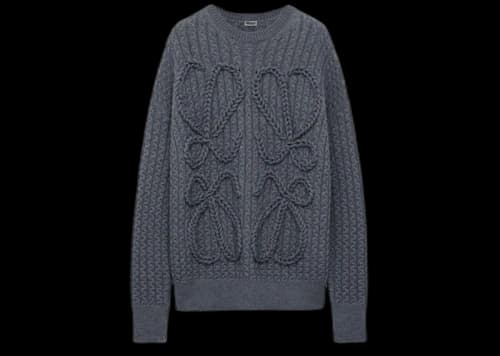 LOEWE Anagram Sweater Dark Grey Melange