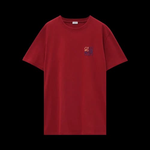 Loewe Regular Fit T-Shirt 'Burgundy'