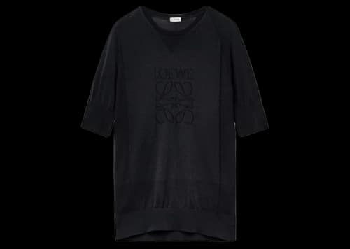LOEWE Slim Fit Top In Technical Knit Black