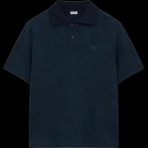 LOEWE Polo Shirts Men's Marine Blue Moderate