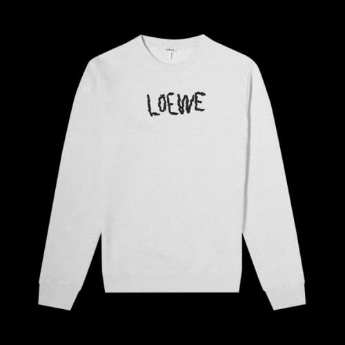 Loewe Embroidered Sweatshirt 'Grey'