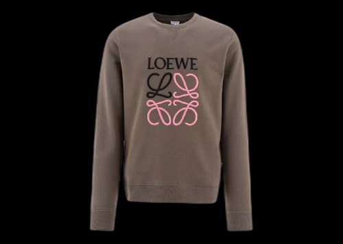 LOEWE Anagram Sweatshirt Warm Grey/Black/Pink
