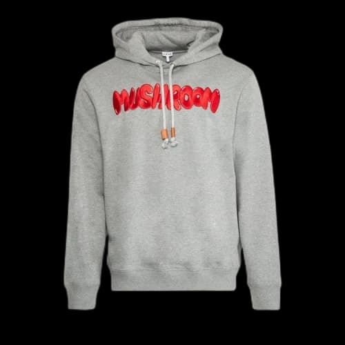 Loewe Mushroom Hoodie 'Grey Melange'
