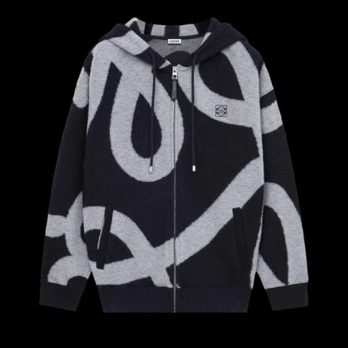 Loewe patterned zip-fastening sweatshirt