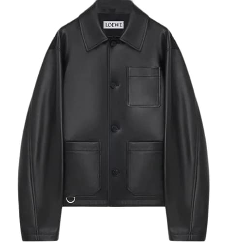 Loewe Nappa Lambskin Workwear Jacket 'Black'