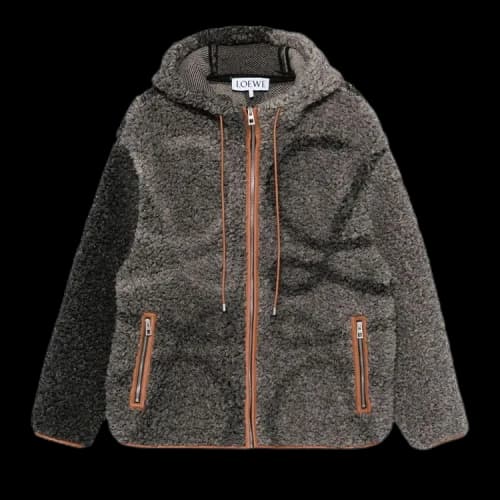 Loewe Hooded Jacket 'Grey/Black'