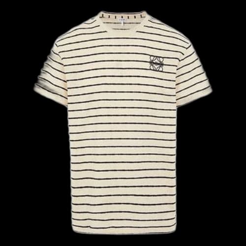 LOEWE Stripe Short Sleeve White