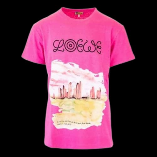 LOEWE Short Sleeve Pink T-Shirt