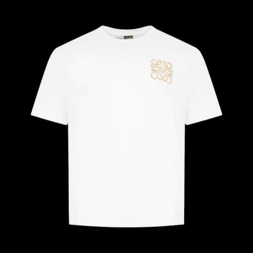 LOEWE T Shirts Men's White Crew Neck Moderate