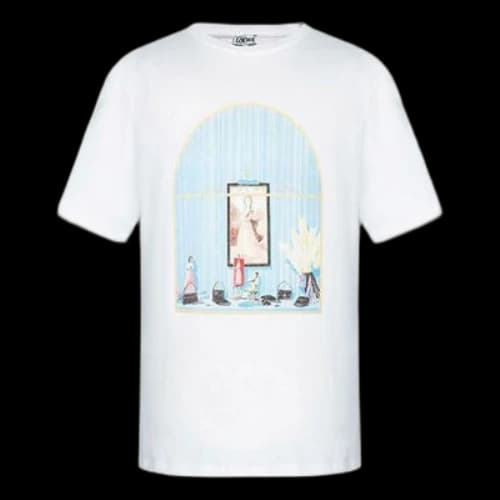 LOEWE AW19 Painting Short Sleeve White